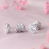 Aurielle Brilliance Silver Studs Earrings