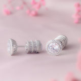 Aurielle Brilliance Silver Studs Earrings