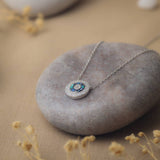 Azure Enchantment Silver Necklace