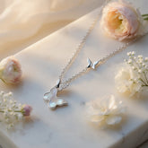 Butterfly Reverie Necklace with MOP and CZ Stones