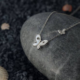Butterfly Wings of Whisper – MOP Silver Necklace For Women