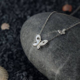 Butterfly Wings of Whisper – MOP Silver Necklace For Women