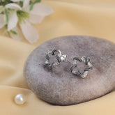 Eclipsa Twirl Silver Earrings