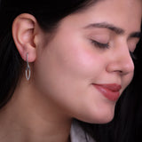 Eterna Marquise Silver Earrings For Women