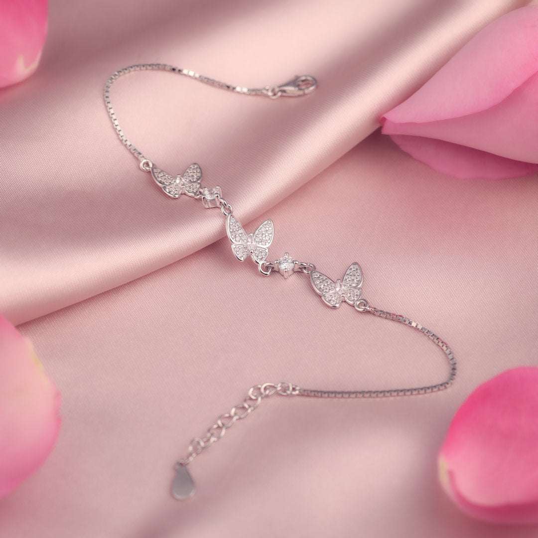 Etherea Butterfly Silver Bracelet