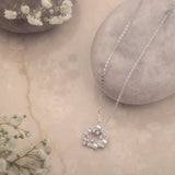 Flora Halo Silver Necklace