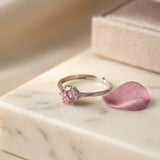 Forever Blush Silver Ring