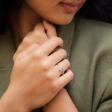 Glintbloom Silver Ring For Women