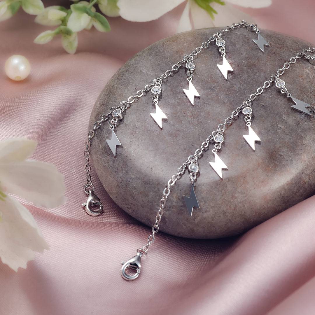 Luminara Italian Silver Anklets