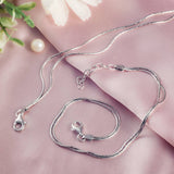 Luna Lilt Italian Silver Anklets