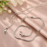 Luna Lilt Italian Silver Anklets