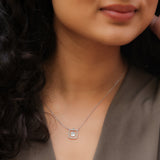 Lunelle MOP Silver Necklace