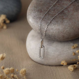 Luxe Link Silver Necklace For Women