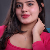 Luxe Link Silver Necklace For Women