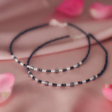 Mystic Moon Silver Anklets
