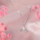 Oyster's Gleam Silver MOP Necklace