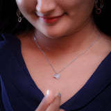 Precious Teddy Silver Necklace With Mother of Pearl