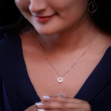 Queen's Secret Silver Necklace With Mother of Pearl