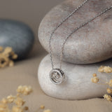 Quiet Orbit Silver Necklace