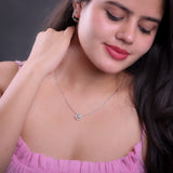 Quiet Orbit Silver Necklace