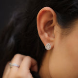 Radiance Raindrop Stud Earrings For Women