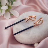 Rose Gold Bound In Beauty Ceramic Earrings