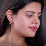 Rose Gold Bound In Beauty Ceramic Earrings