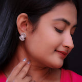 Shimmering Butterfly Whispers Silver Earrings