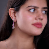 Shimmering Cone Baguette Earrings