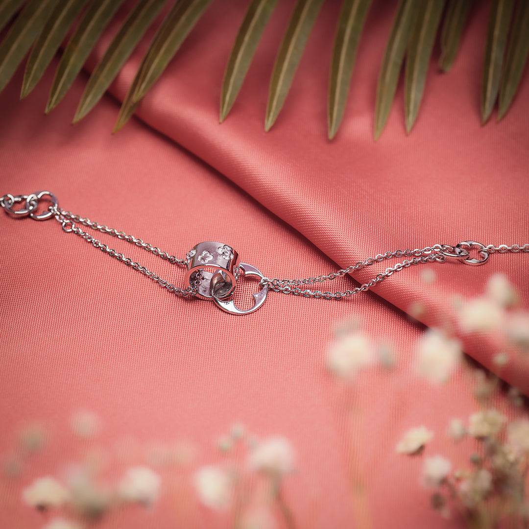 Silver Bond of Love Bracelet Amishka Jewels