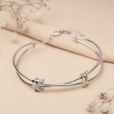 Silver Lover's Tryst Kada Amishka Jewels