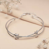 Silver Lover's Tryst Kada Amishka Jewels