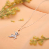 Silver Reindeer Pendant and Chain Amishka Jewels