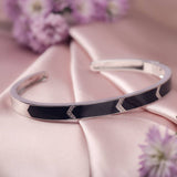 Silver Rhapsody Kada Amishka Jewels