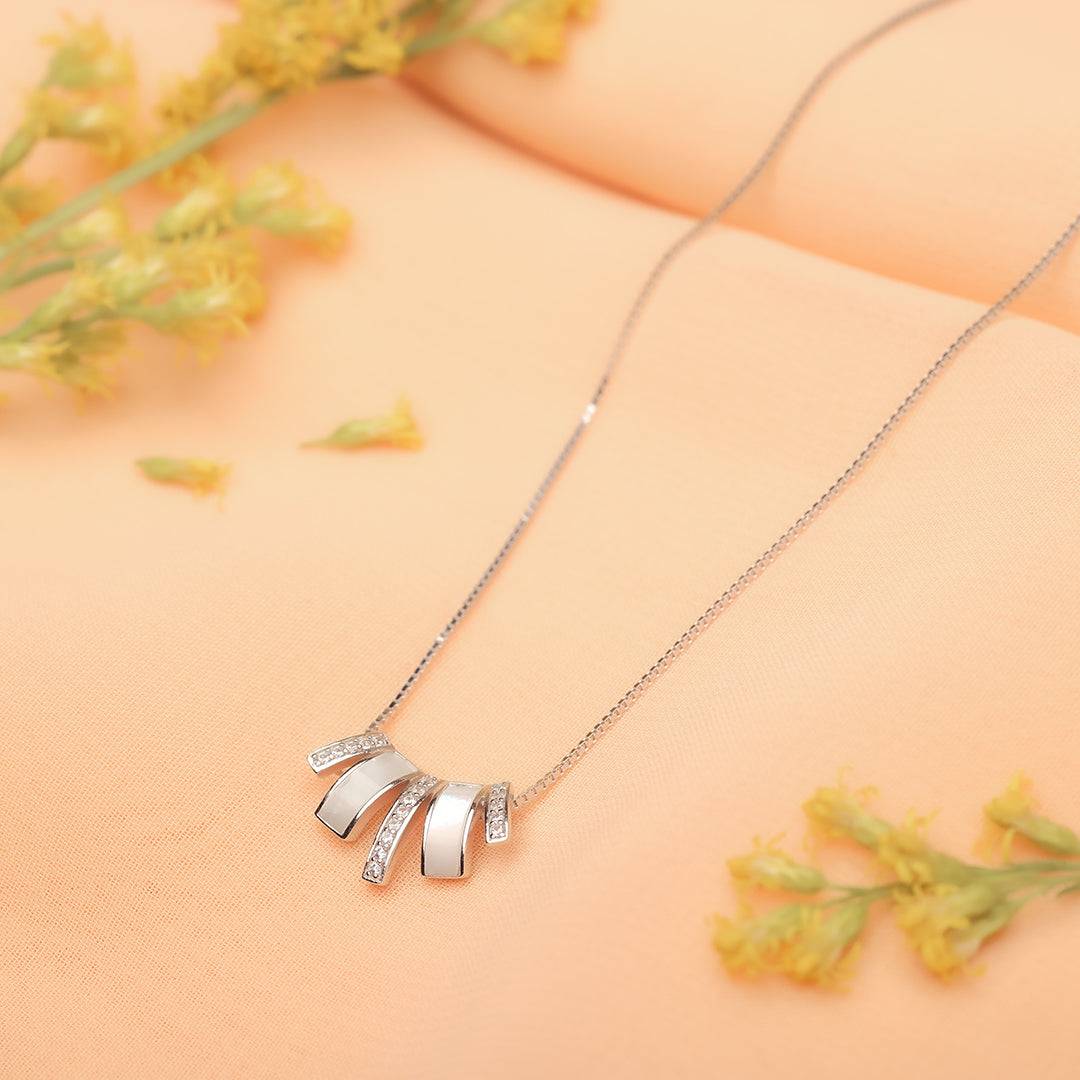 Silver Tribal Charm Pendant and Necklace Amishka Jewels