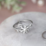 Soft Girl Flower - Silver Ring