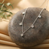Women’s 925 Sterling Silver Heart Necklace – Sparkle Mini Hearts Charm Chain