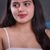 The Moonlit Lotus Bloom – MOP Silver Necklace