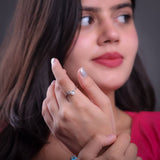 The Pearl Heart Silver Ring