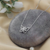 Twinkle Twirl Butterfly Necklace For Women