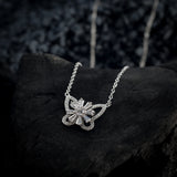 Twinkle Twirl Butterfly Necklace For Women