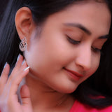 Celestial Wings Silver Earrings For Women