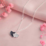 Dual Desire Silver Necklace For Women