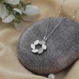 Eternal Laurel Silver Necklace For Women