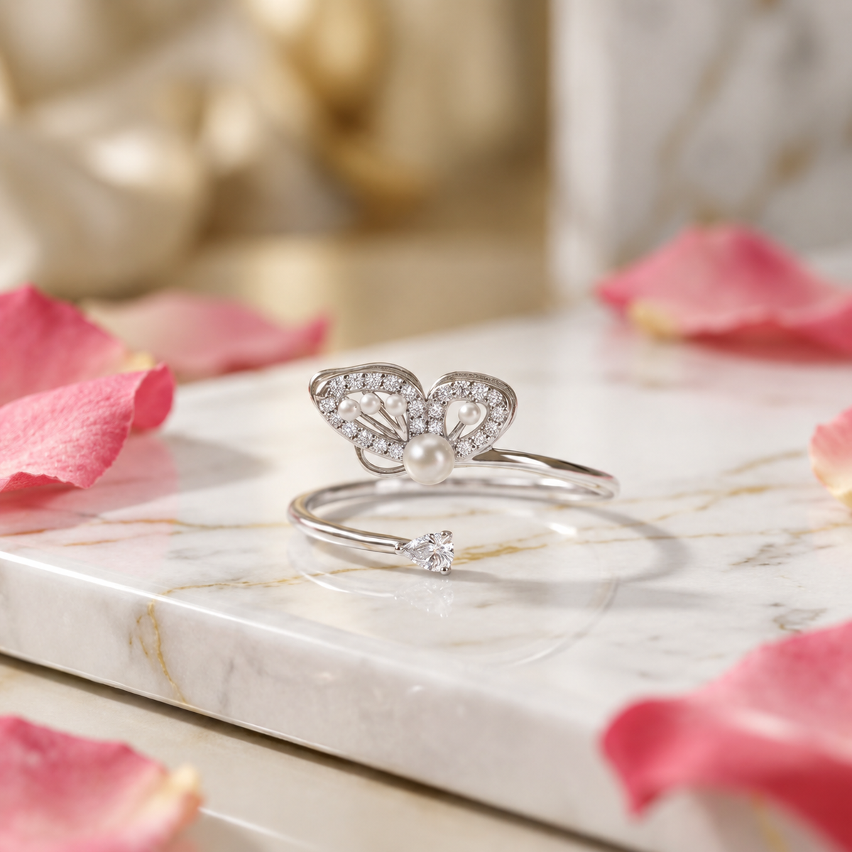 Flutterelle Silver Ring