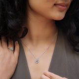 Guiding Light Silver Necklace With Pendant