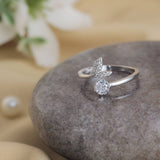 Mermaid's Solitaire Treasure 925 Silver Ring