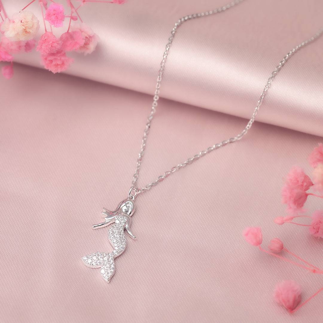 Mystic Mermaid Silver Necklace