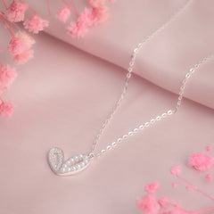 Pearl of My Heart Silver Necklace For Women