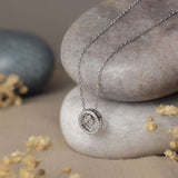 Quiet Orbit Silver Necklace